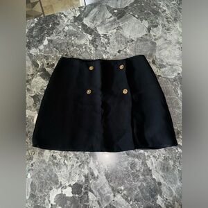 Versace Double Breasted Skirt in Black